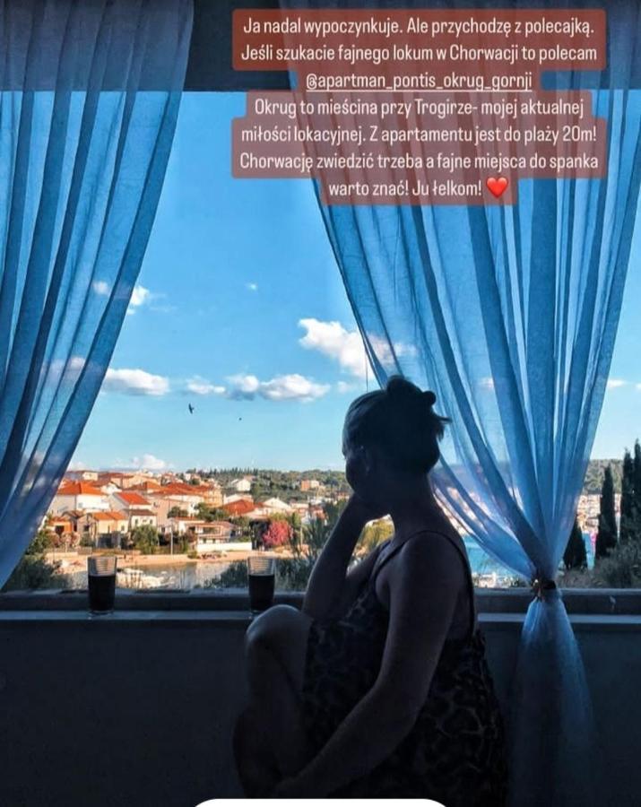 Apartman Pontis Okrug Gornji Трогир Екстериор снимка